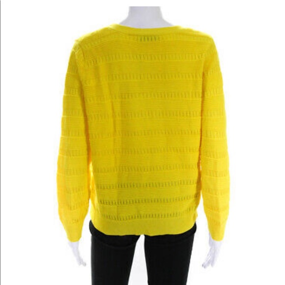 Sandro Paris Yellow Round neck Sweater medium - Picture 2 of 13